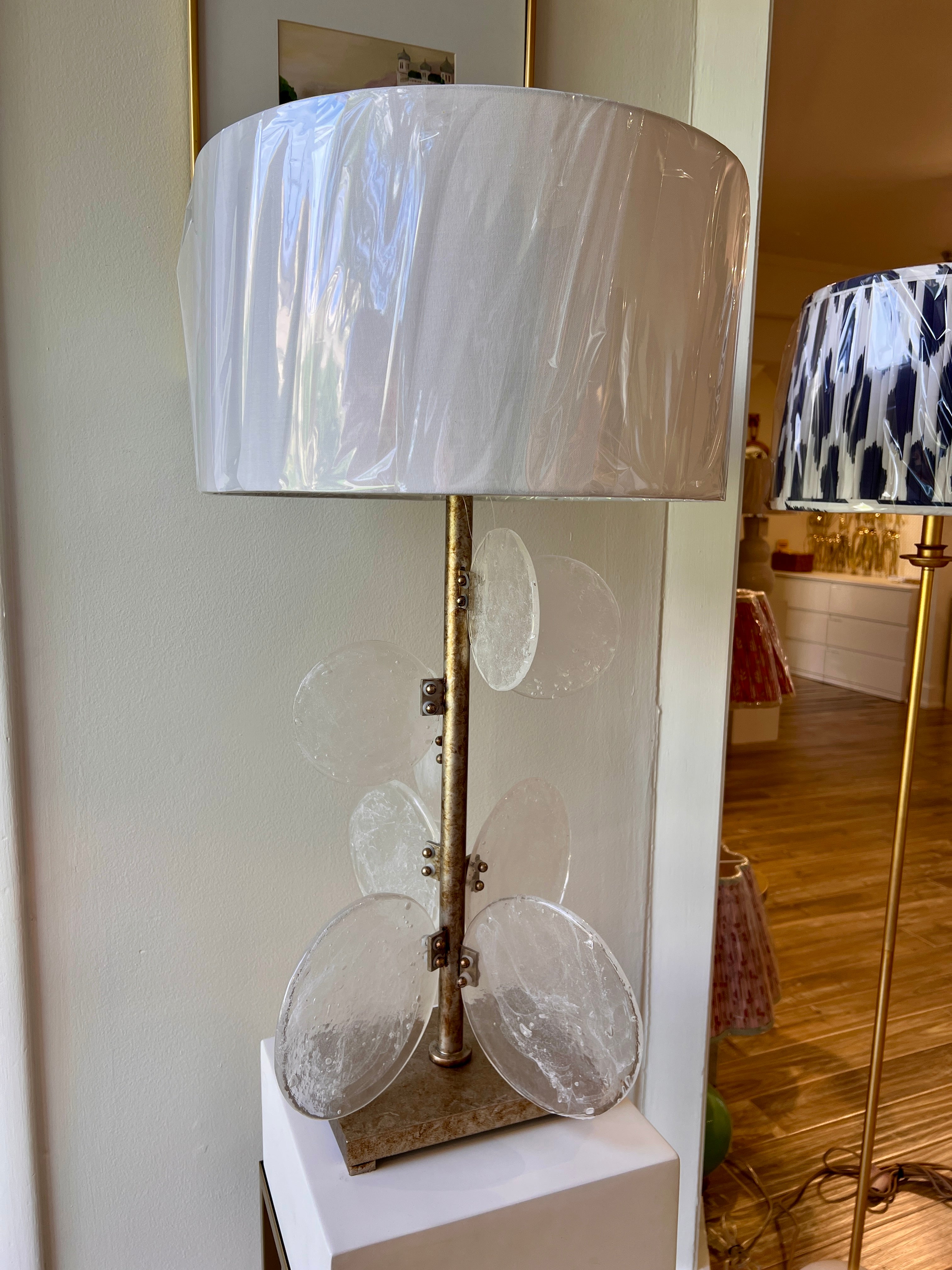 Silver Bubble Table Lamp