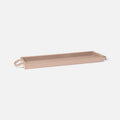 Dusty rose decorative leather tray 