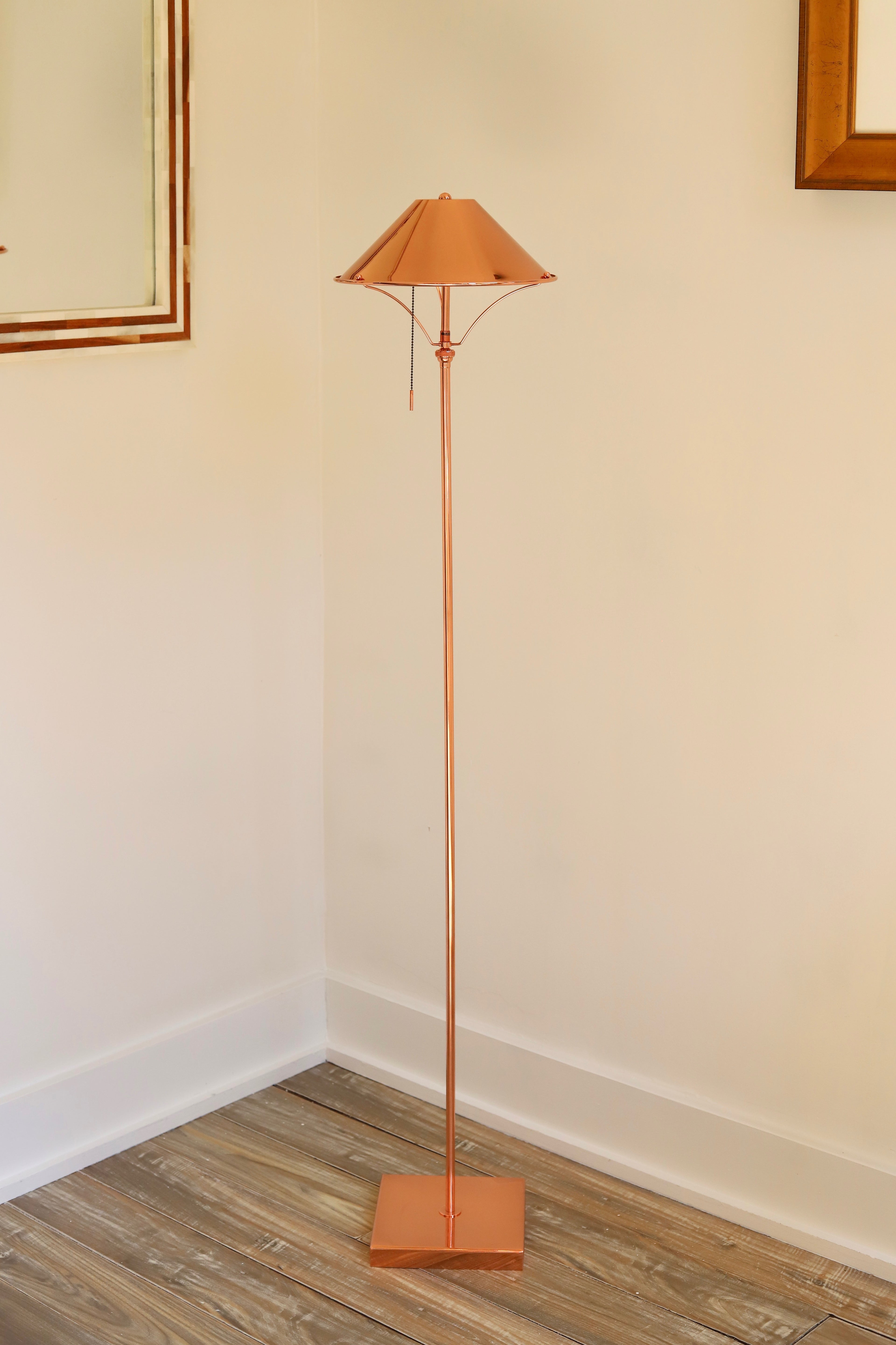 Anna Lari Ambra Floor Lamp Glossy Copper
