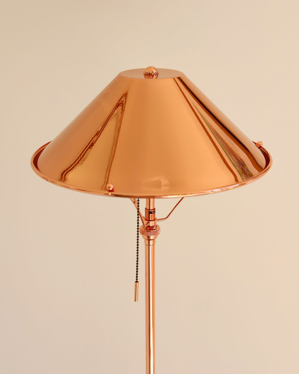 Anna Lari Ambra Floor Lamp Glossy Copper