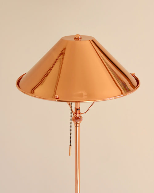 Anna Lari Ambra Floor Lamp Glossy Copper