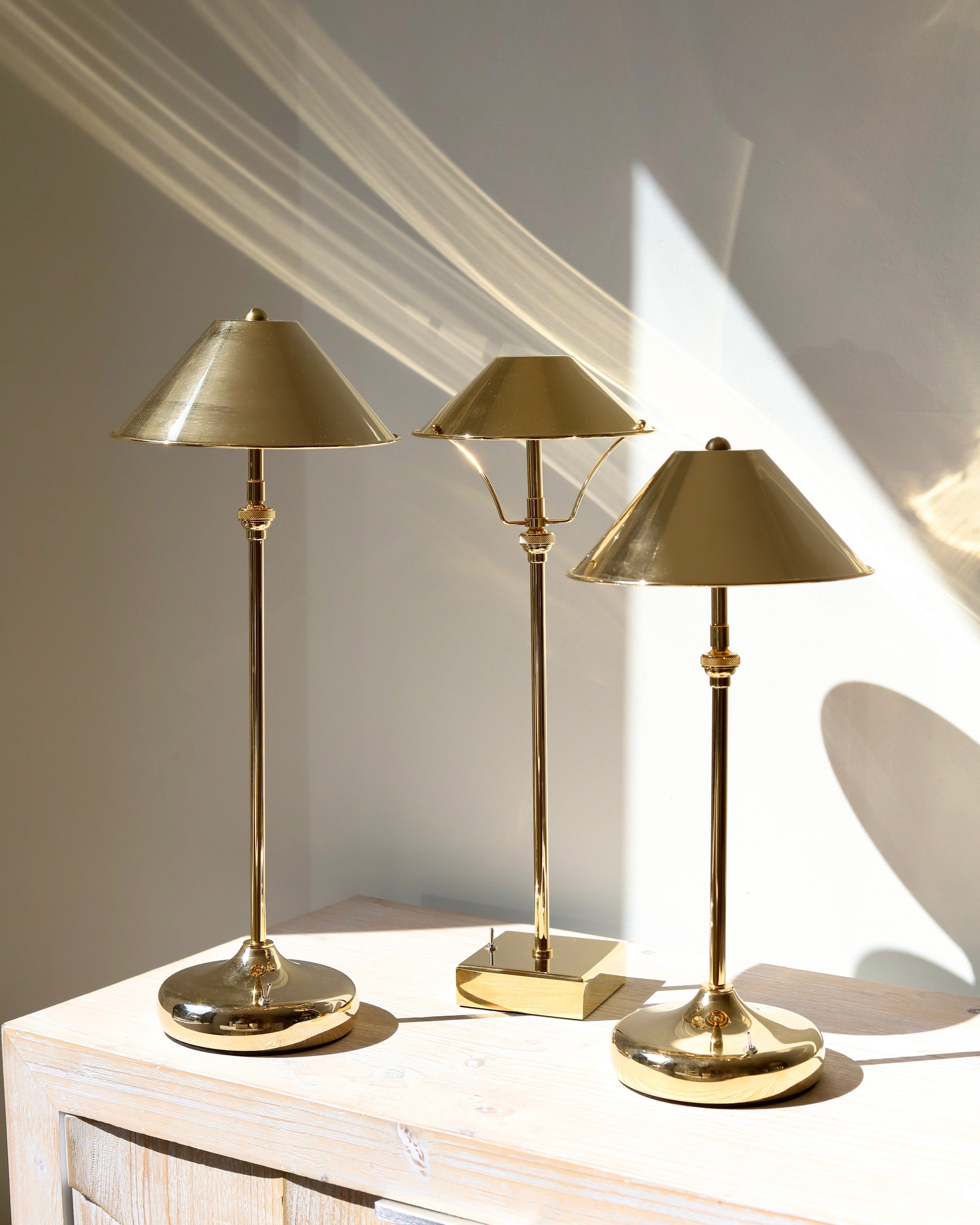 Anna Lari Ambrina Table Lamp in Glossy Brass