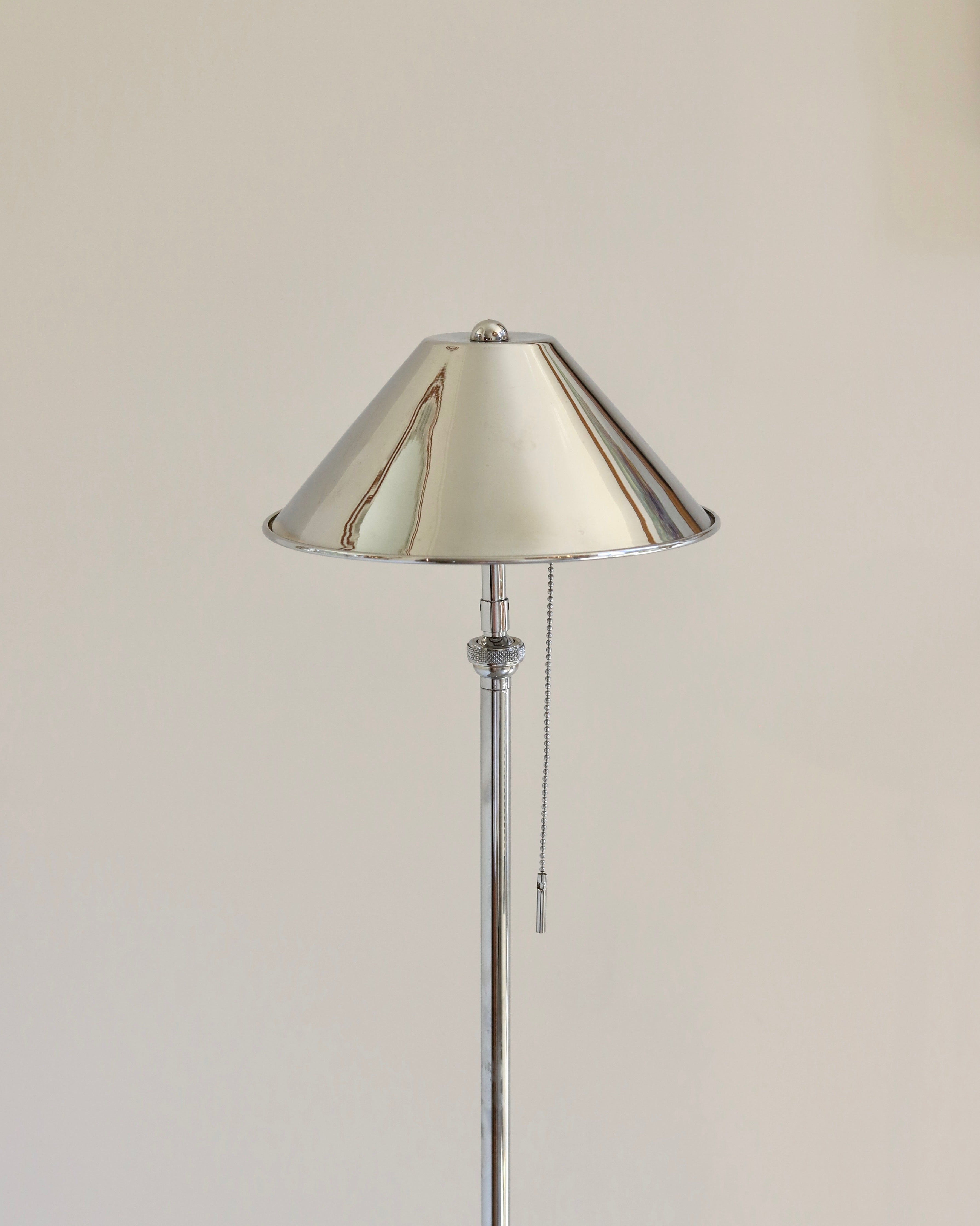 Anna Lari Emily Floor Lamp in Glossy Nickel