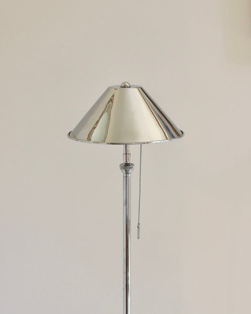 Anna Lari Emily Floor Lamp in Glossy Nickel