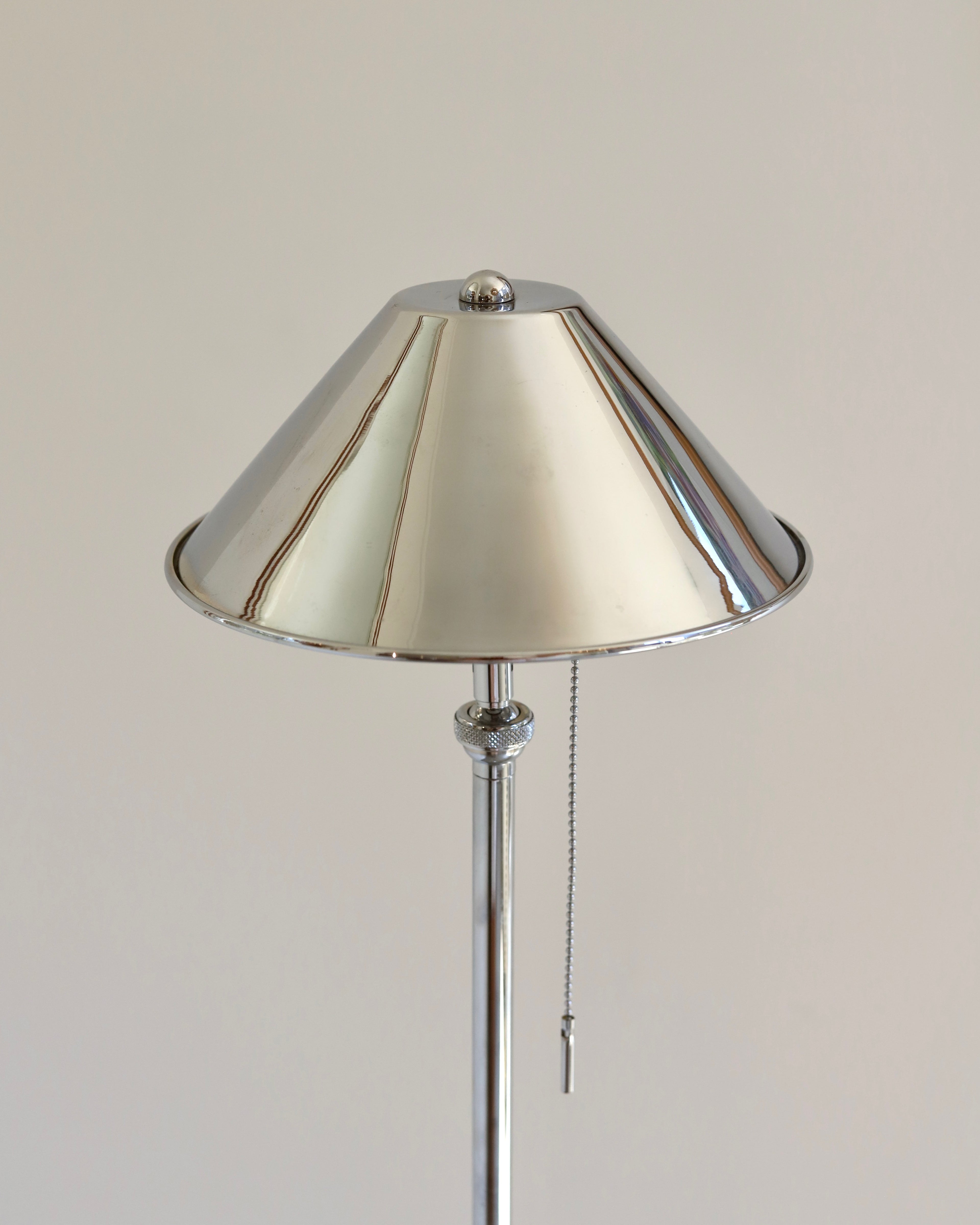 Anna Lari Emily Floor Lamp in Glossy Nickel