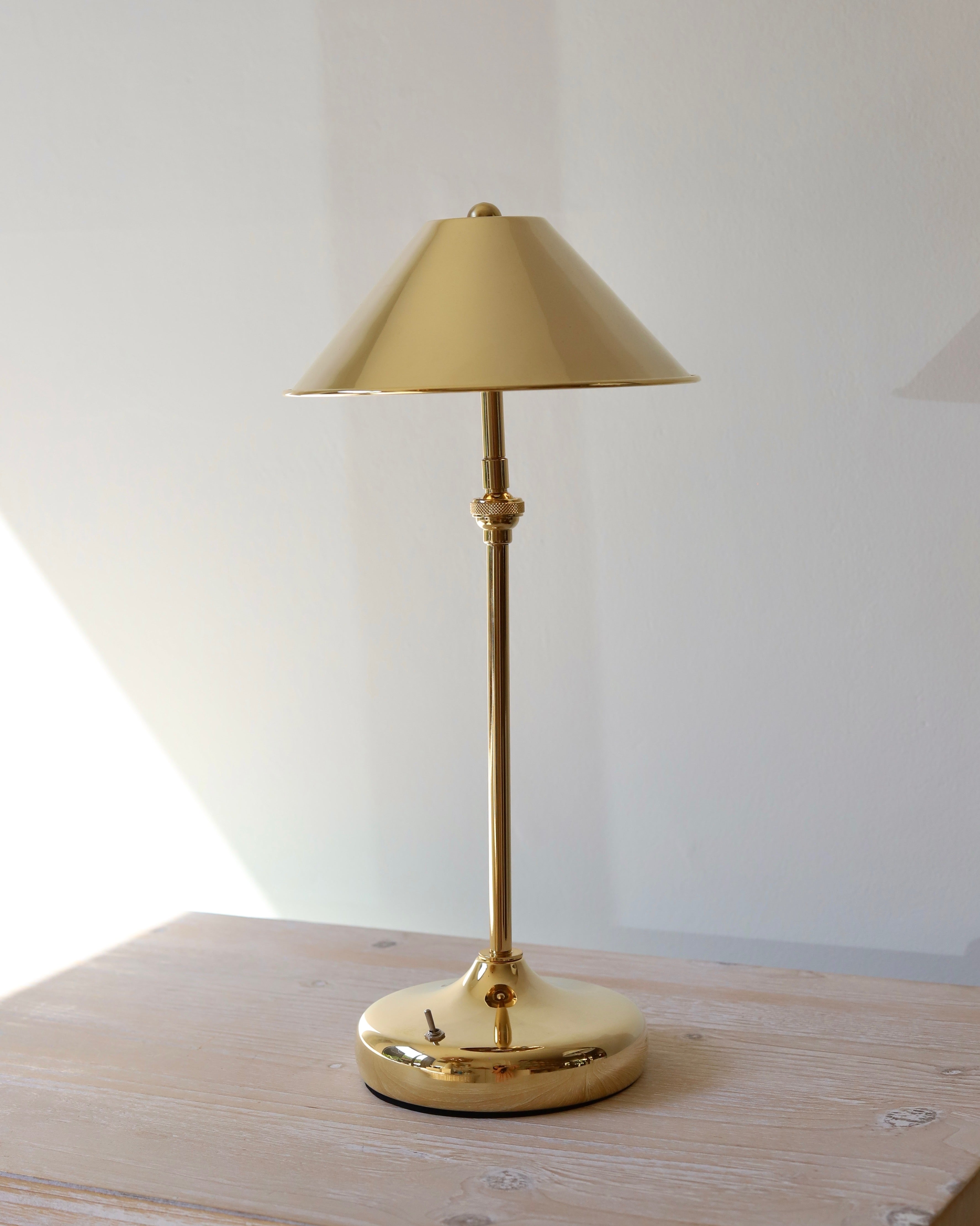 Anna Lari Emily Table Lamp in Glossy Brass (37cm)