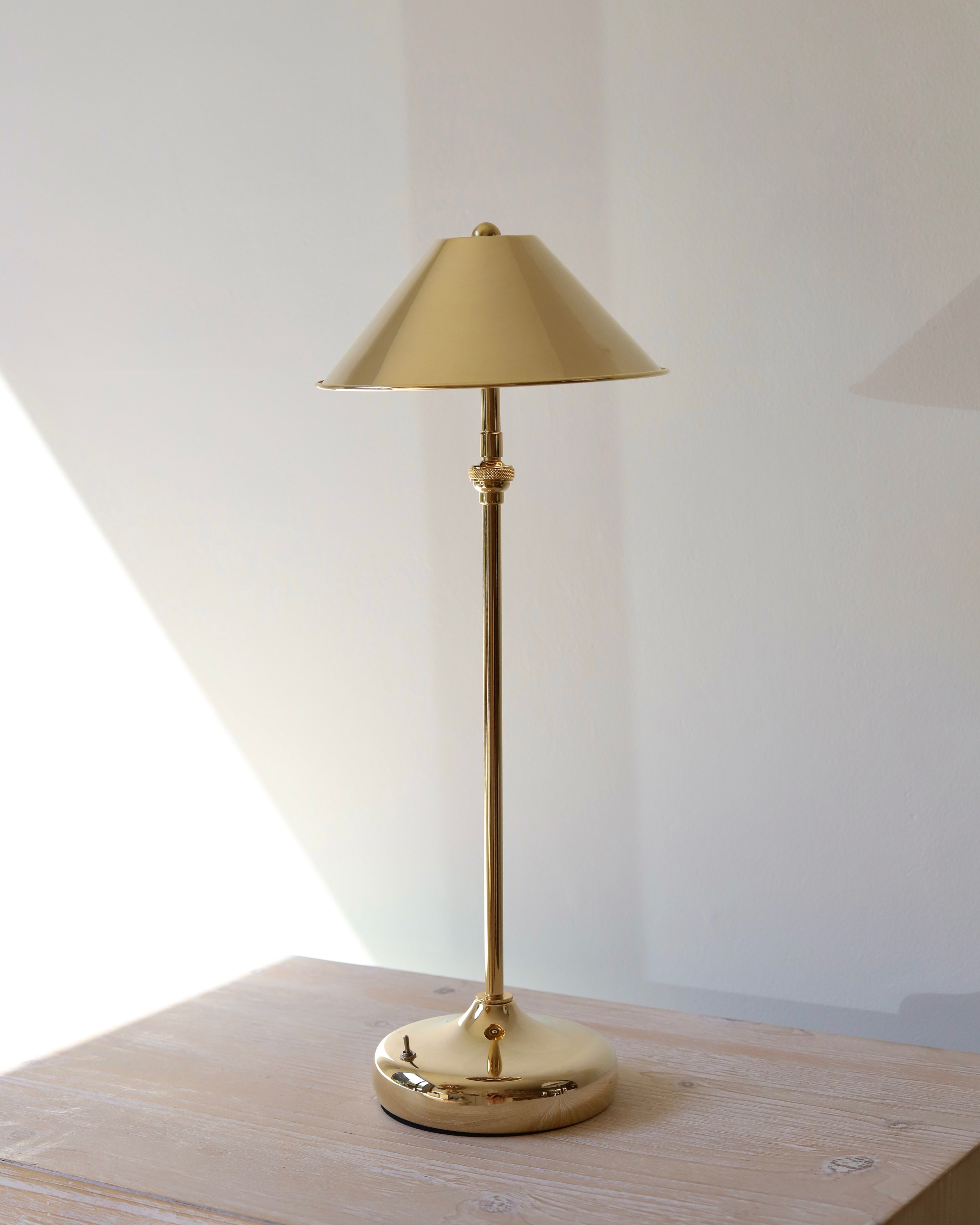 Anna Lari Emily Table Lamp in Glossy Brass (45cm)