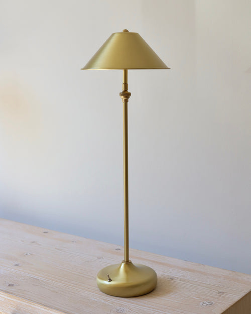 Anna Lari Emily Table Lamp in Glossy Satin Brass