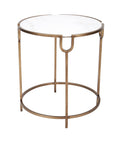 Audrey Brass and Marble Table