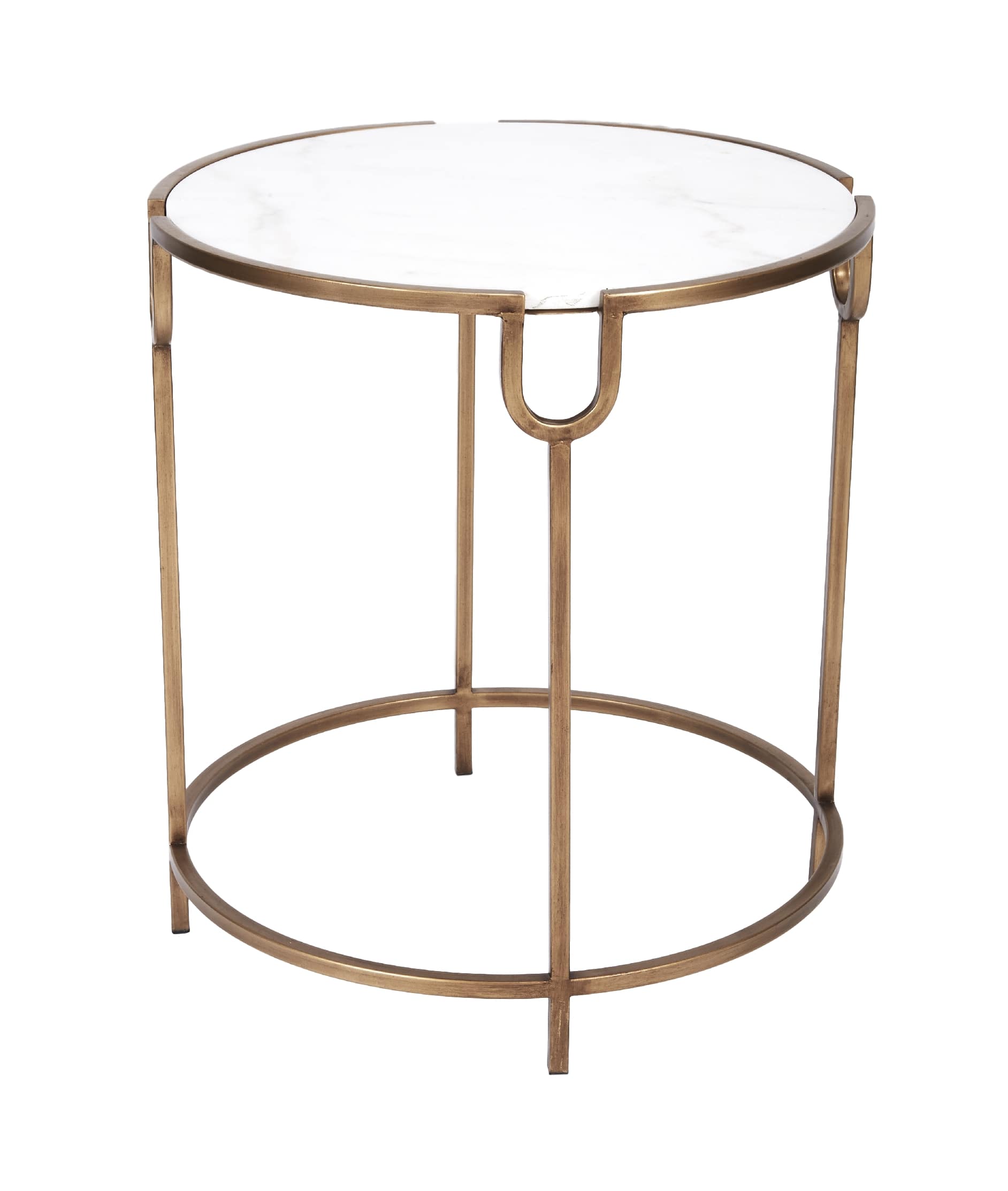 Audrey Brass and Marble Table
