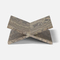 Marbelized wood coffee or recipe book holder