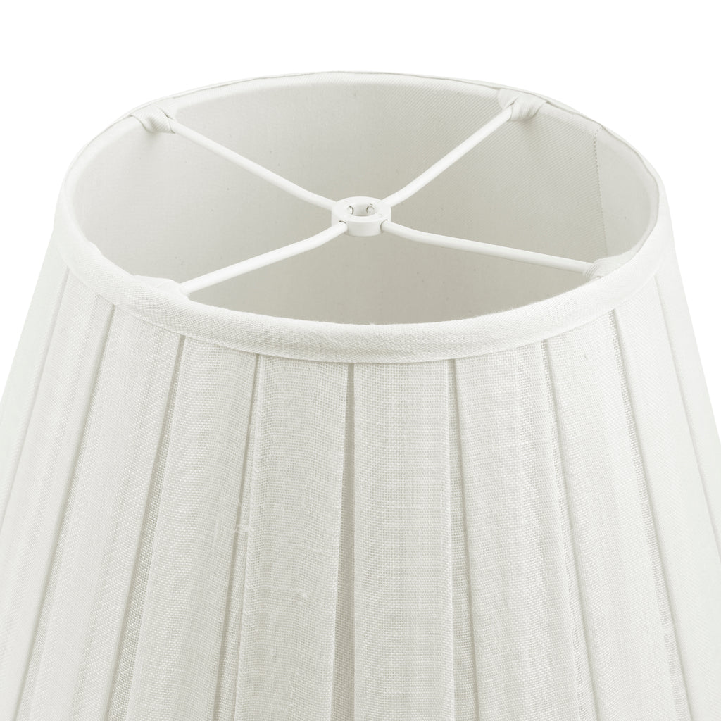 Fermoie Ivory Box Pleat Lampshade