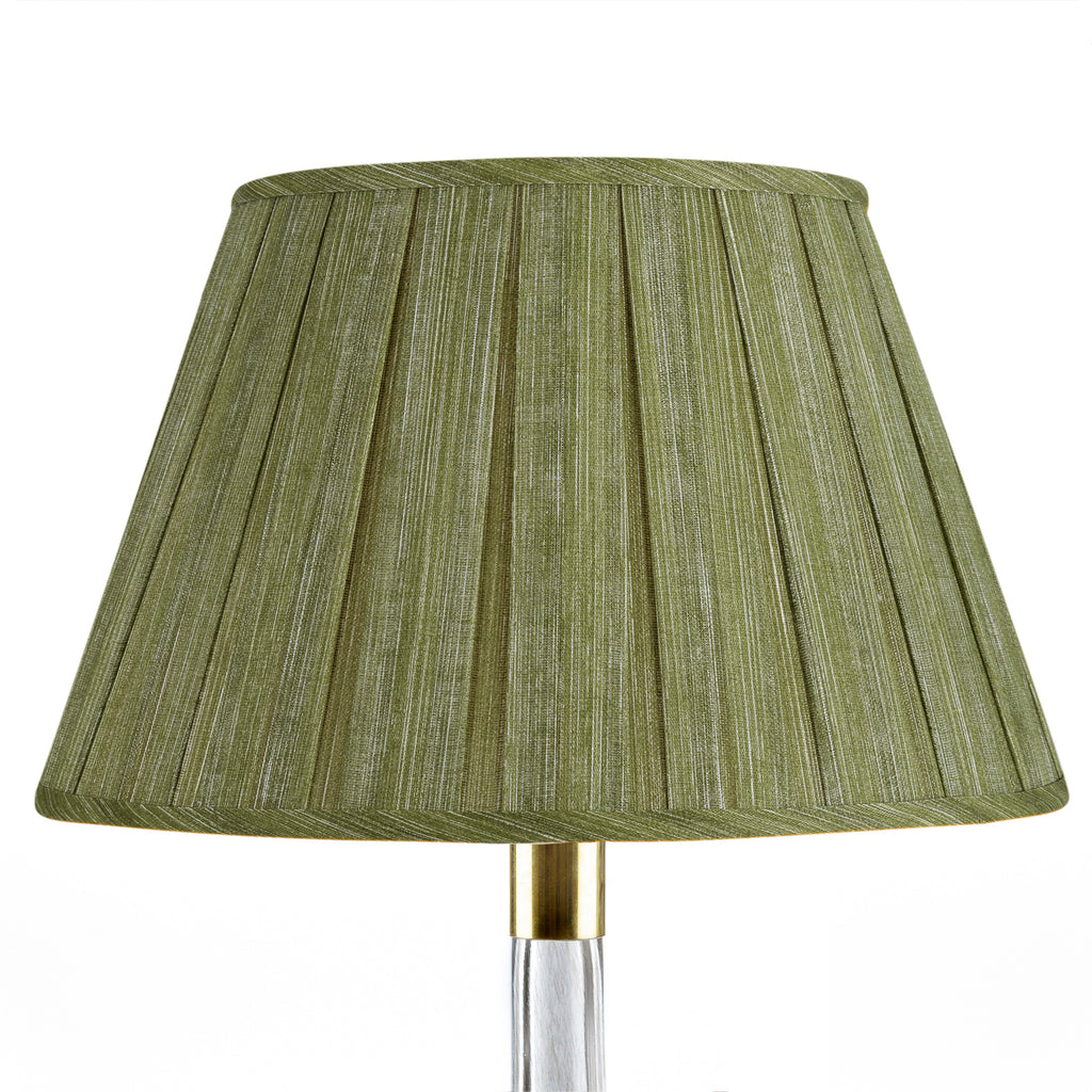 Fermoie Kintyre Green Box Pleat Lampshade