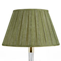 Fermoie Kintyre Green Box Pleat Lampshade