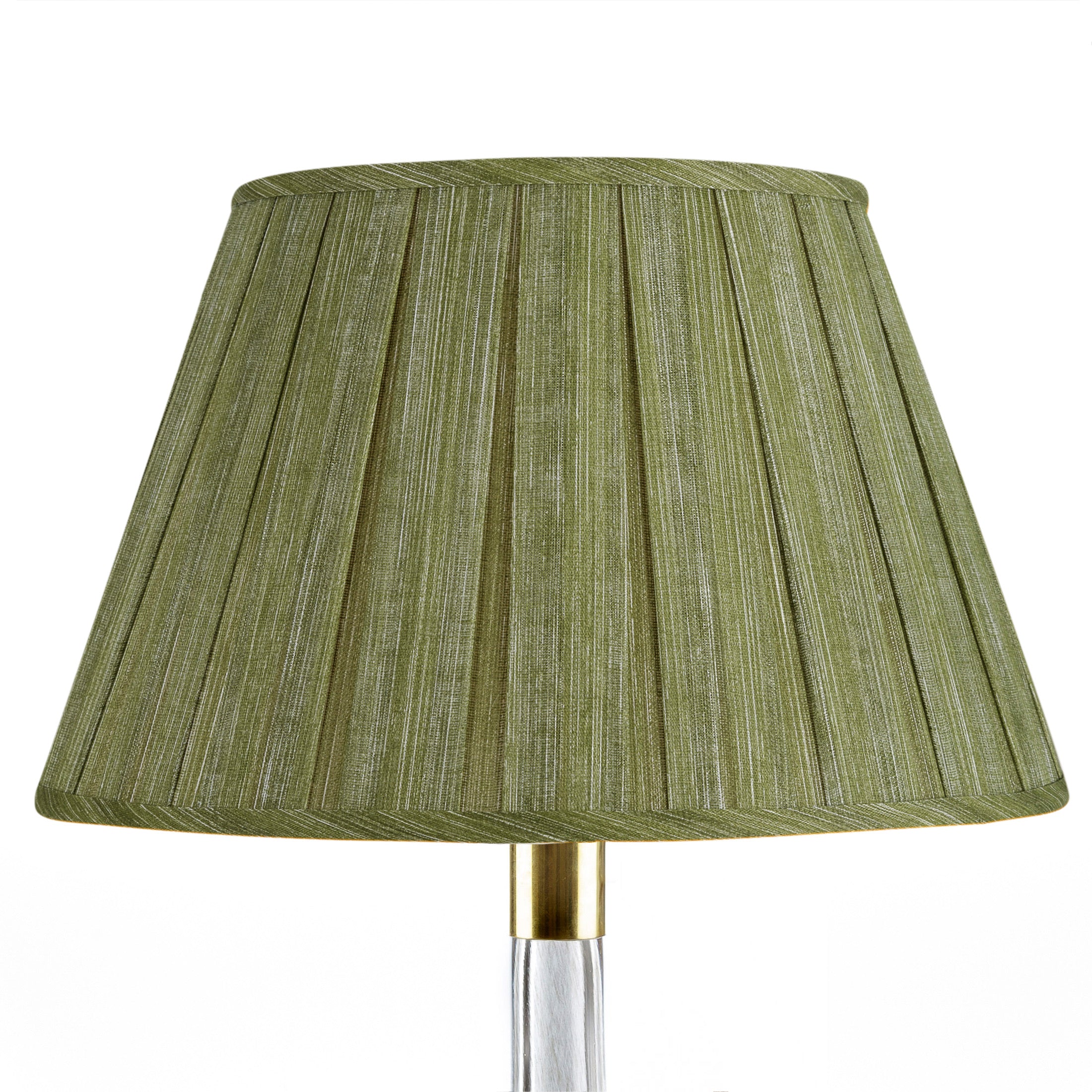 Fermoie Kintyre Green Box Pleat Lampshade