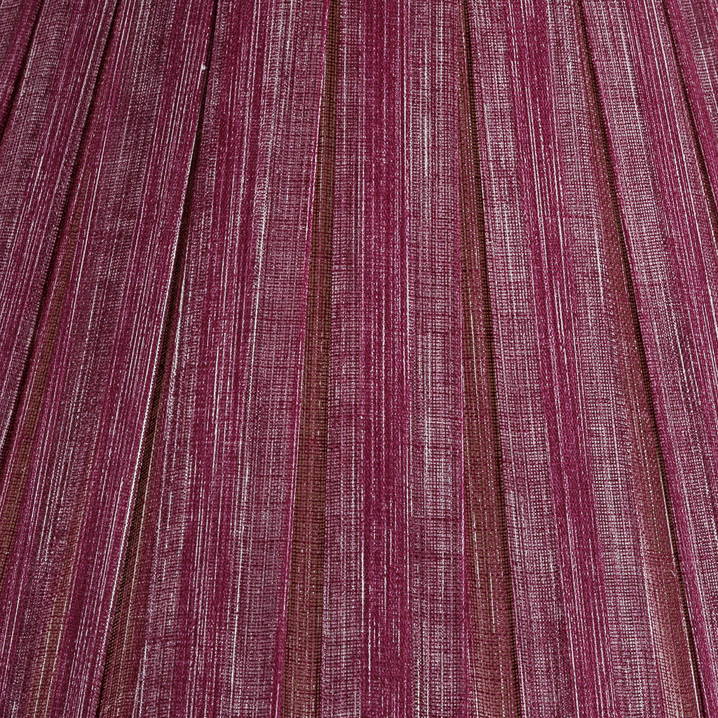 Fermoie Back to the Fuchsia Box Pleat Lampshade close-up