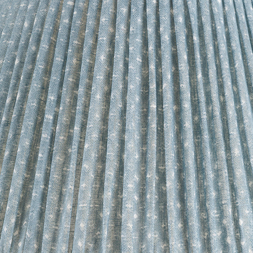 Fermoie Blue Figured gathered cotton lampshade detail