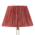 Fermoie Carpet Slipper empire lampshade styled on a glass table lamp in Nashville, Tennessee