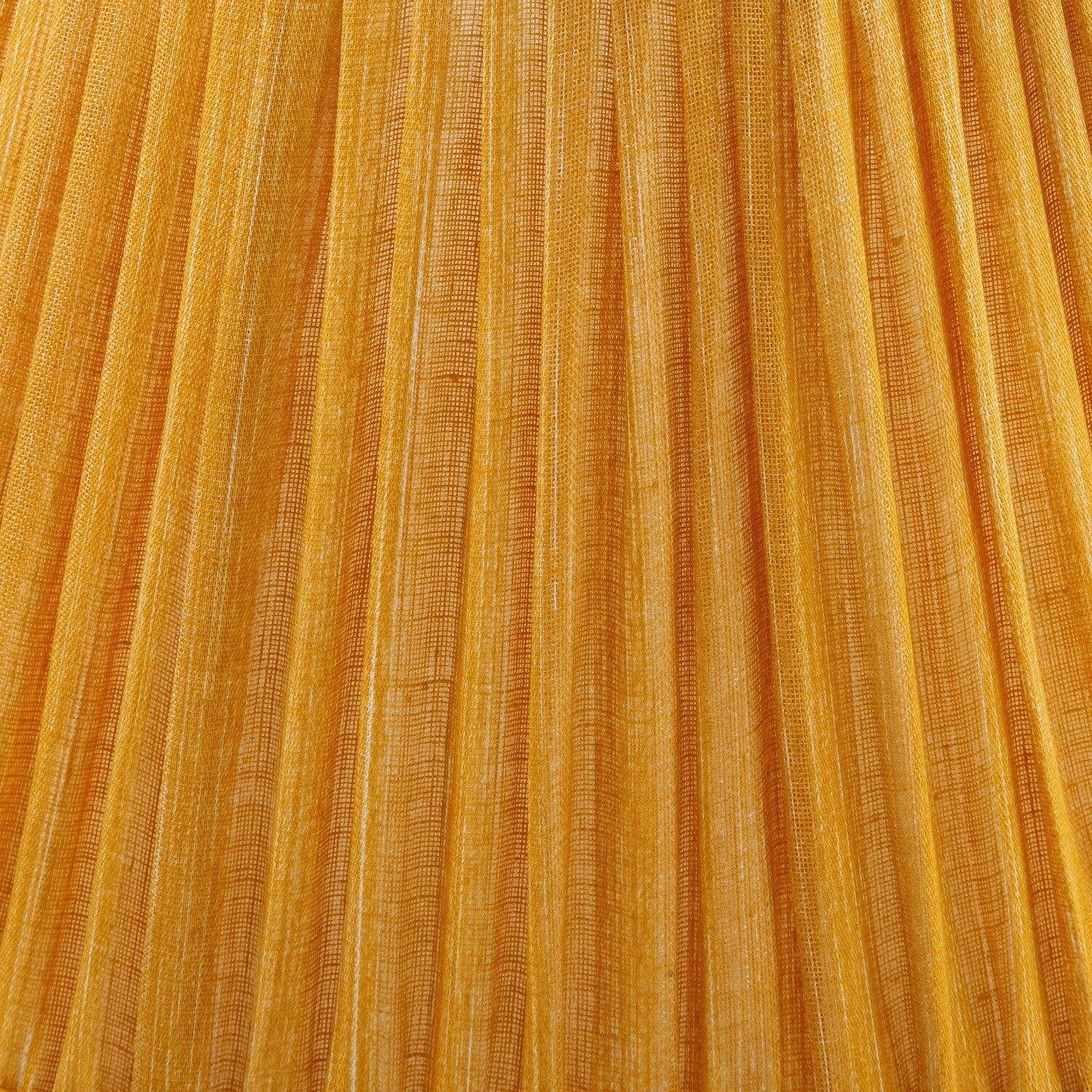 Fermoie Club Yellow gathered cotton lampshade detail