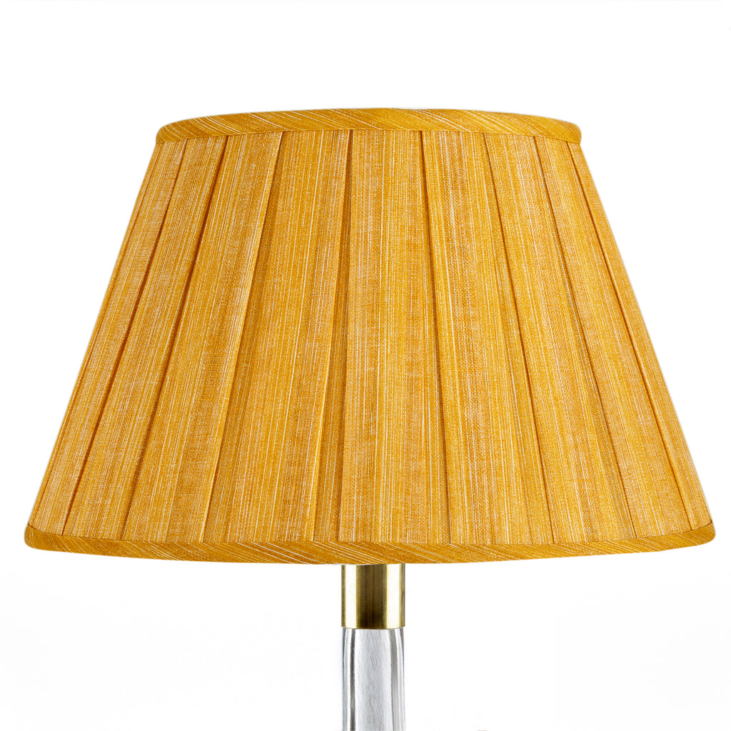 Fermoie Club Yellow Box Pleat Lampshade