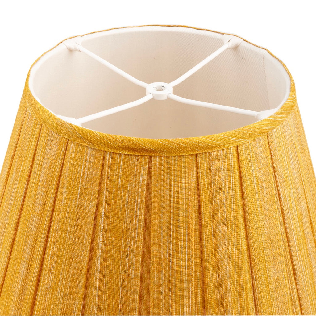Fermoie Club Yellow Box Pleat Lampshade 