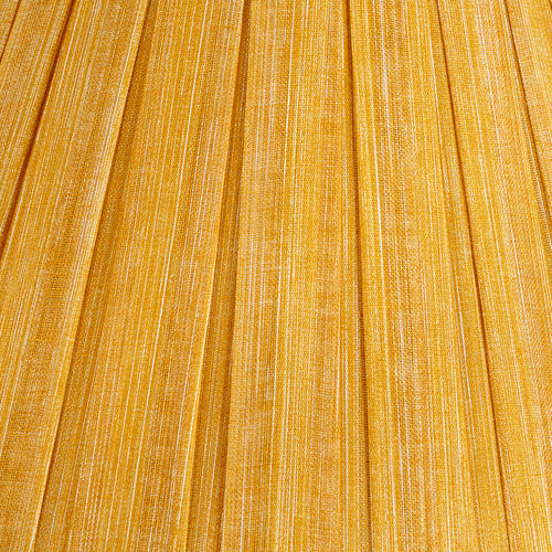 Fermoie Club Yellow Box Pleat Lampshade close-up