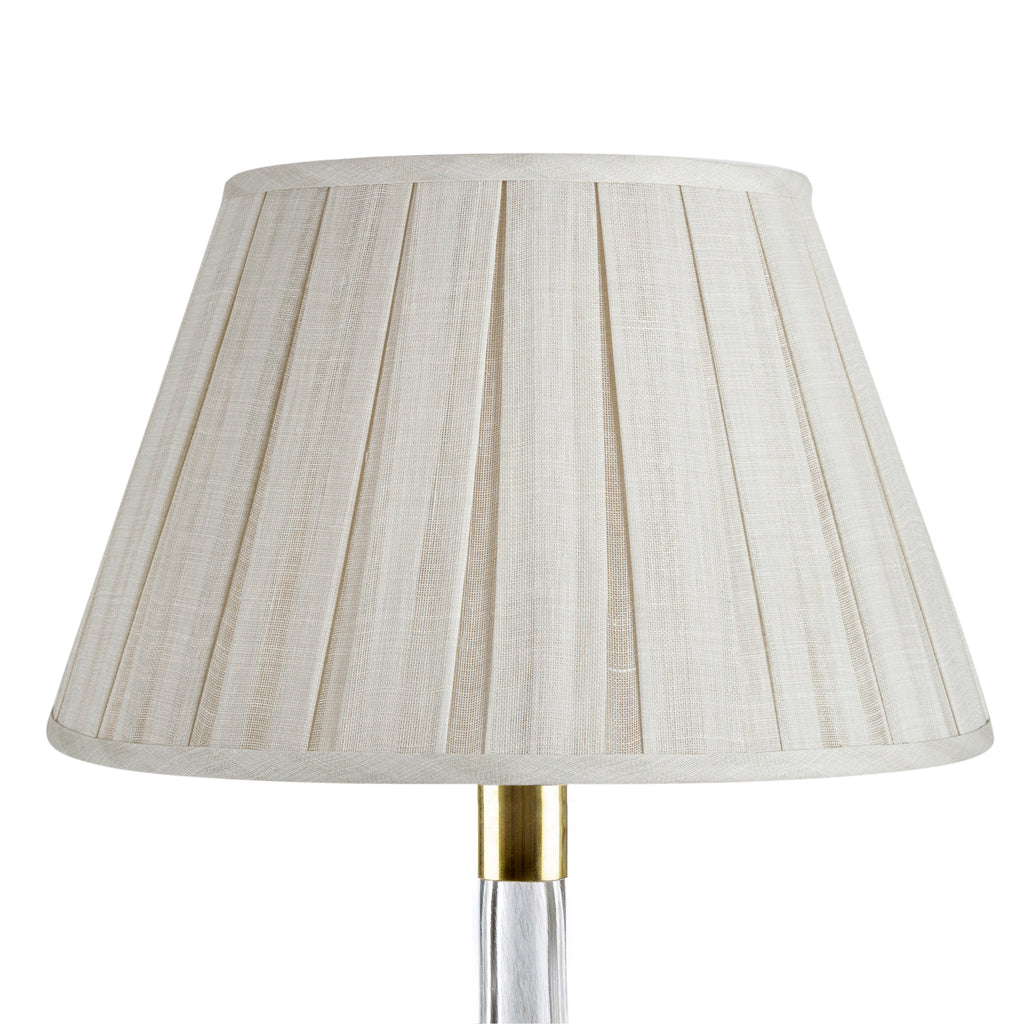 Fermoie Cream Moire Box Pleat Lampshade