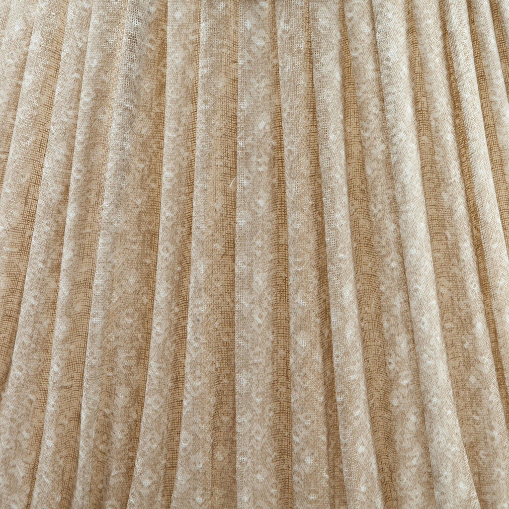 Fermoie Ecru Figured gathered cotton lampshade detail
