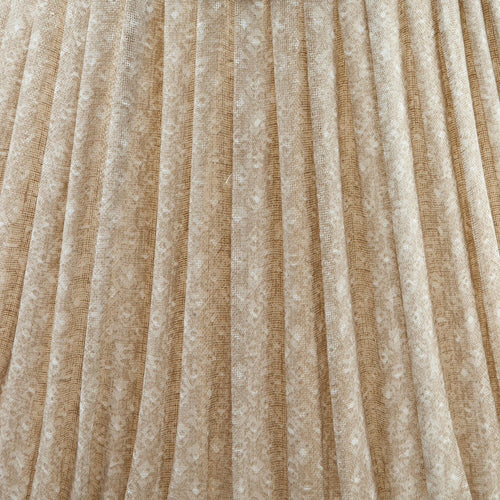 Fermoie Ecru Figured gathered cotton lampshade detail