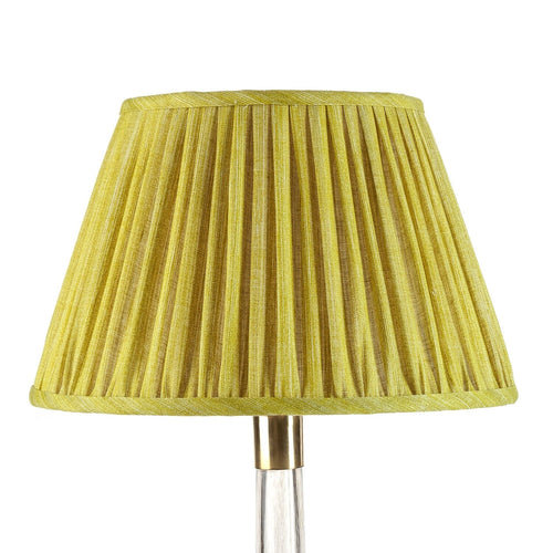 Fermoie Euphorbia empire lampshade styled on a glass table lamp in Nashville, Tennessee