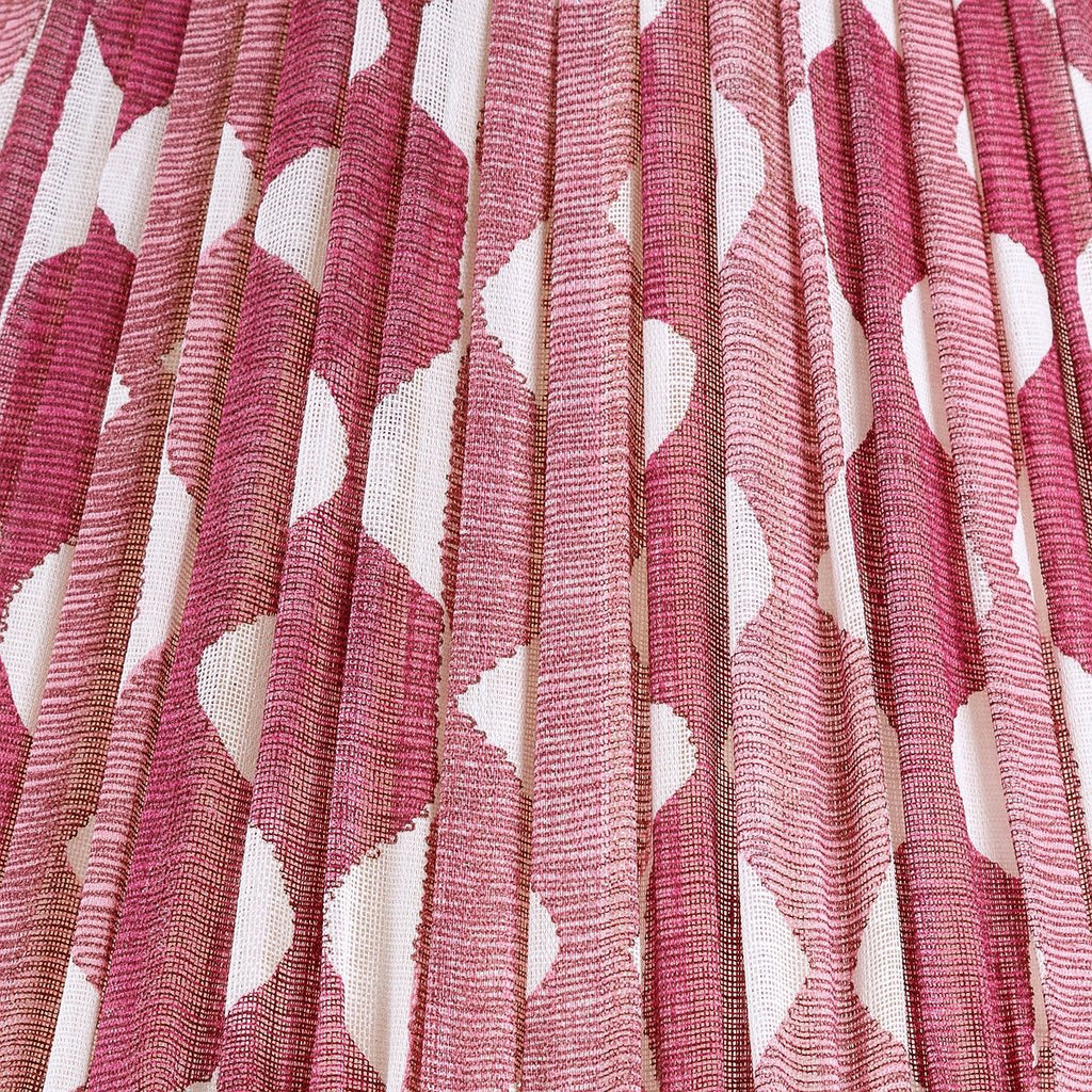 Fermoie Fuchsia Whittle gathered cotton lampshade detail