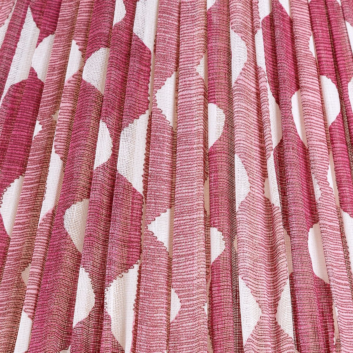 Fermoie Fuchsia Whittle gathered cotton lampshade detail