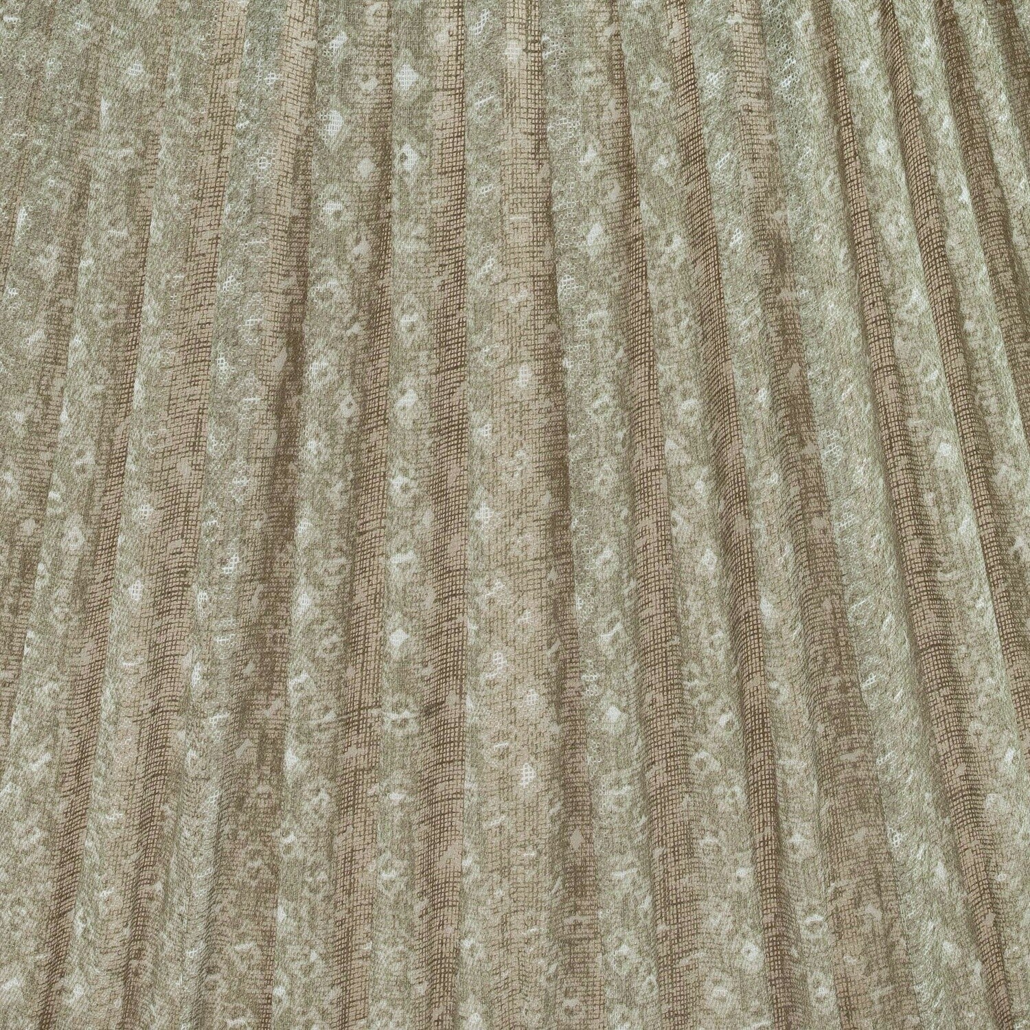 Fermoie Green Figured gathered cotton lampshade detail