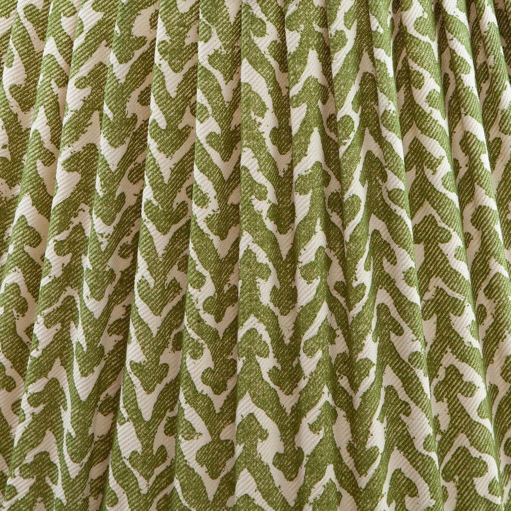 Fermoie Green Rabanna gathered cotton lampshade detail