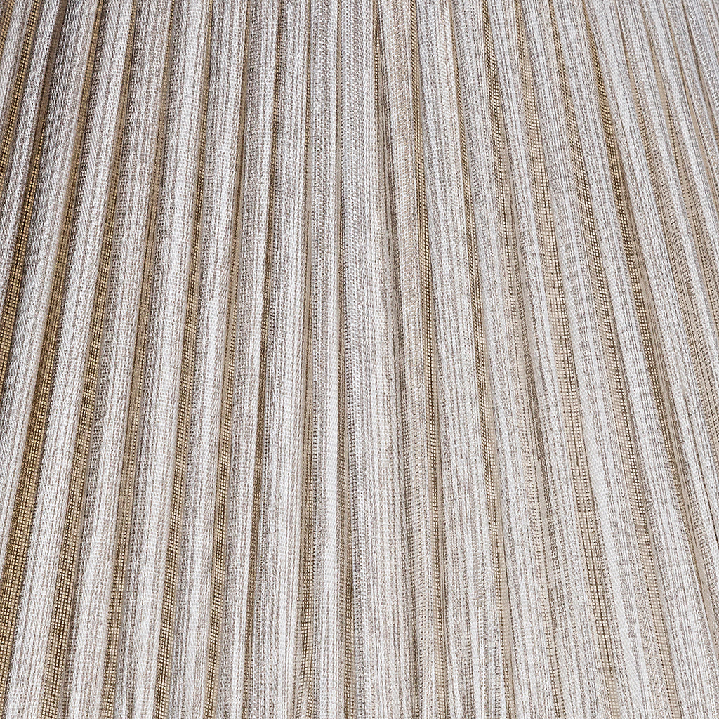 Fermoie Grey Strié gathered cotton lampshade detail