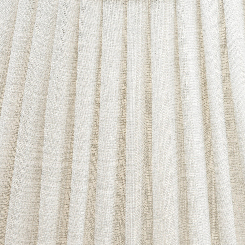 Fermoie Ivory Linen gathered cotton lampshade detail