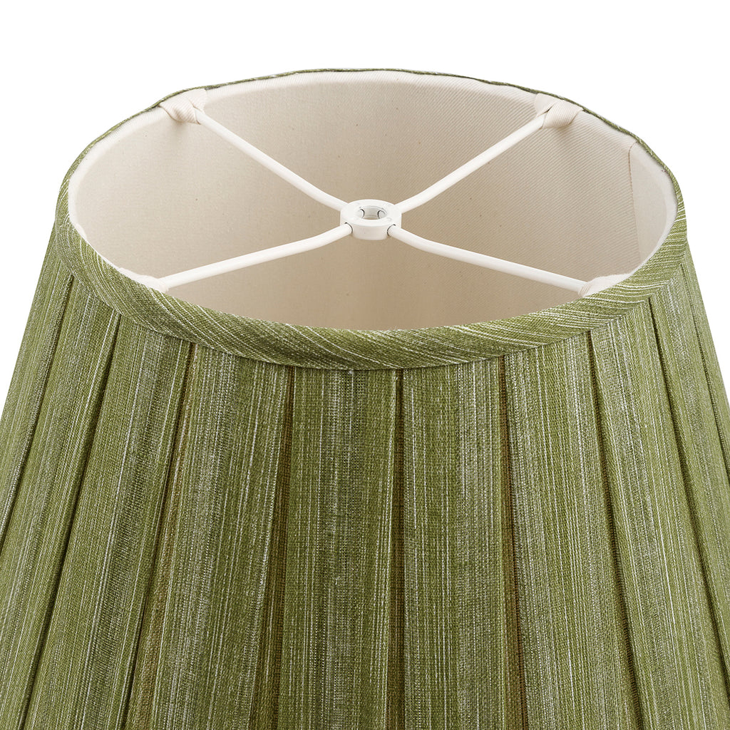 Fermoie Kintyre Green Box Pleat Lampshade