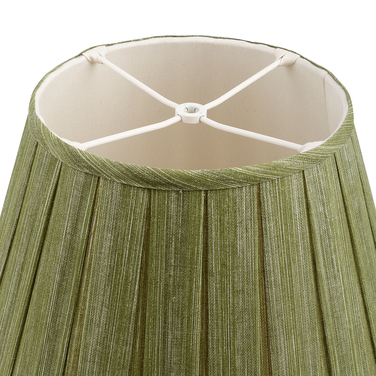 Fermoie Kintyre Green Box Pleat Lampshade