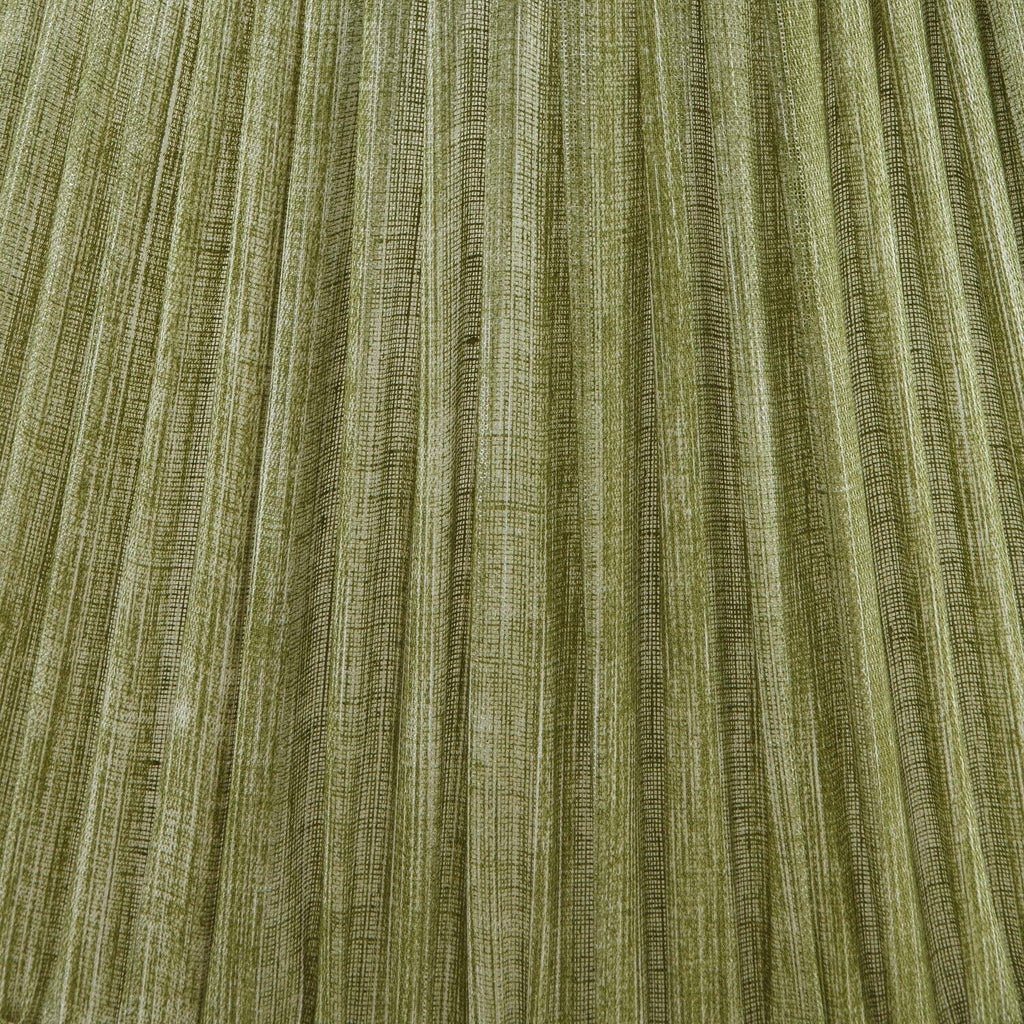 Fermoie Kintyre Green gathered cotton lampshade detail