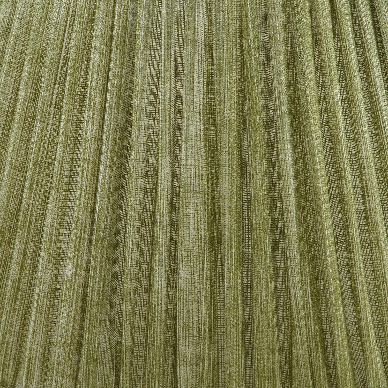 Fermoie Kintyre Green gathered cotton lampshade detail