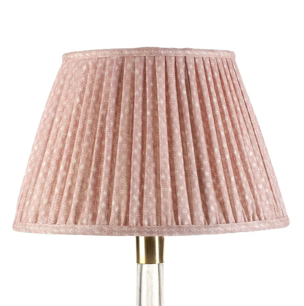 Fermoie Pink Figured Empire Lampshade styled in Nashville, Tennessee