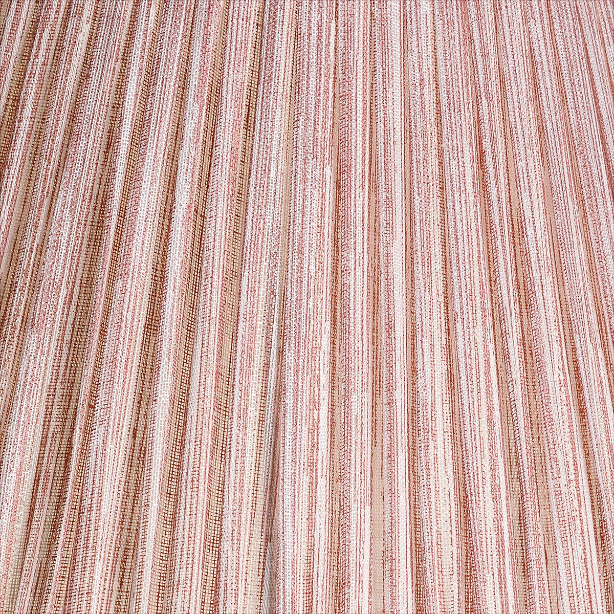 Fermoie Pink Strié gathered cotton lampshade detail