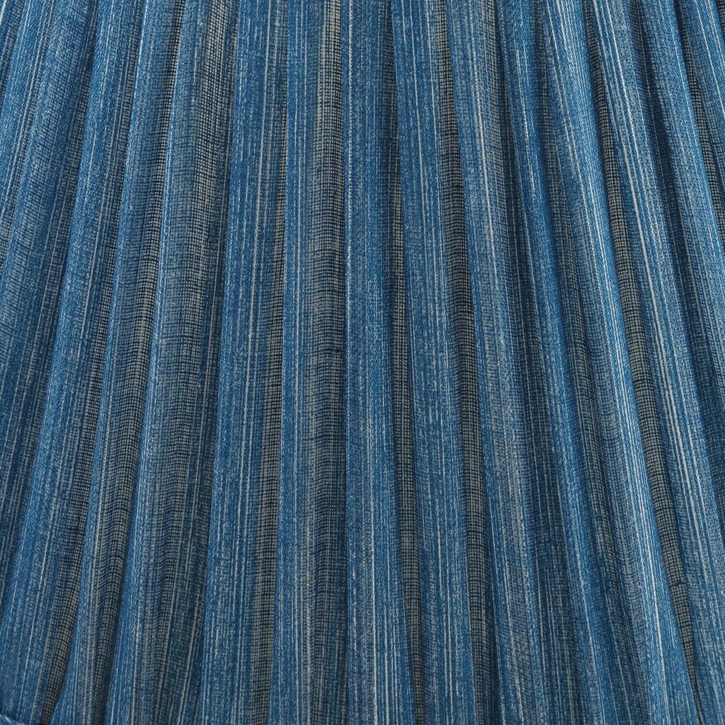 Fermoie Sacre Bleu gathered cotton lampshade detail