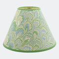 Green and blue marbled empire lampshade