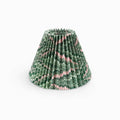 Green and pink marbled empire lampshade with accordian style pleats. Available in Nashville, Tennessee