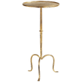 Hand-Forged Martini Table in Gilded Iron
