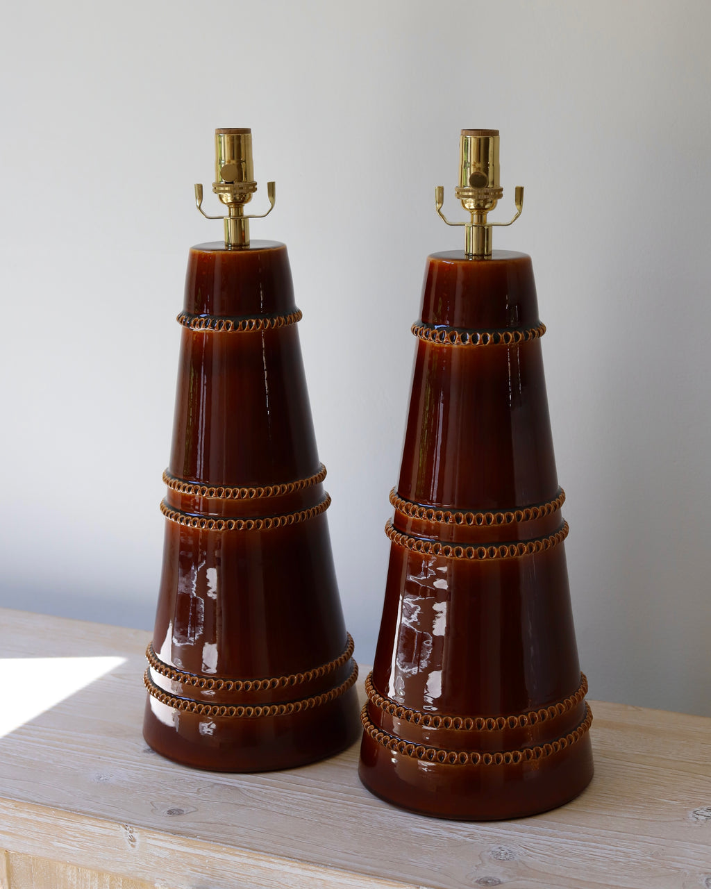 Hwang Bishop Amber Tanjier Large Ceramic Lamp Base