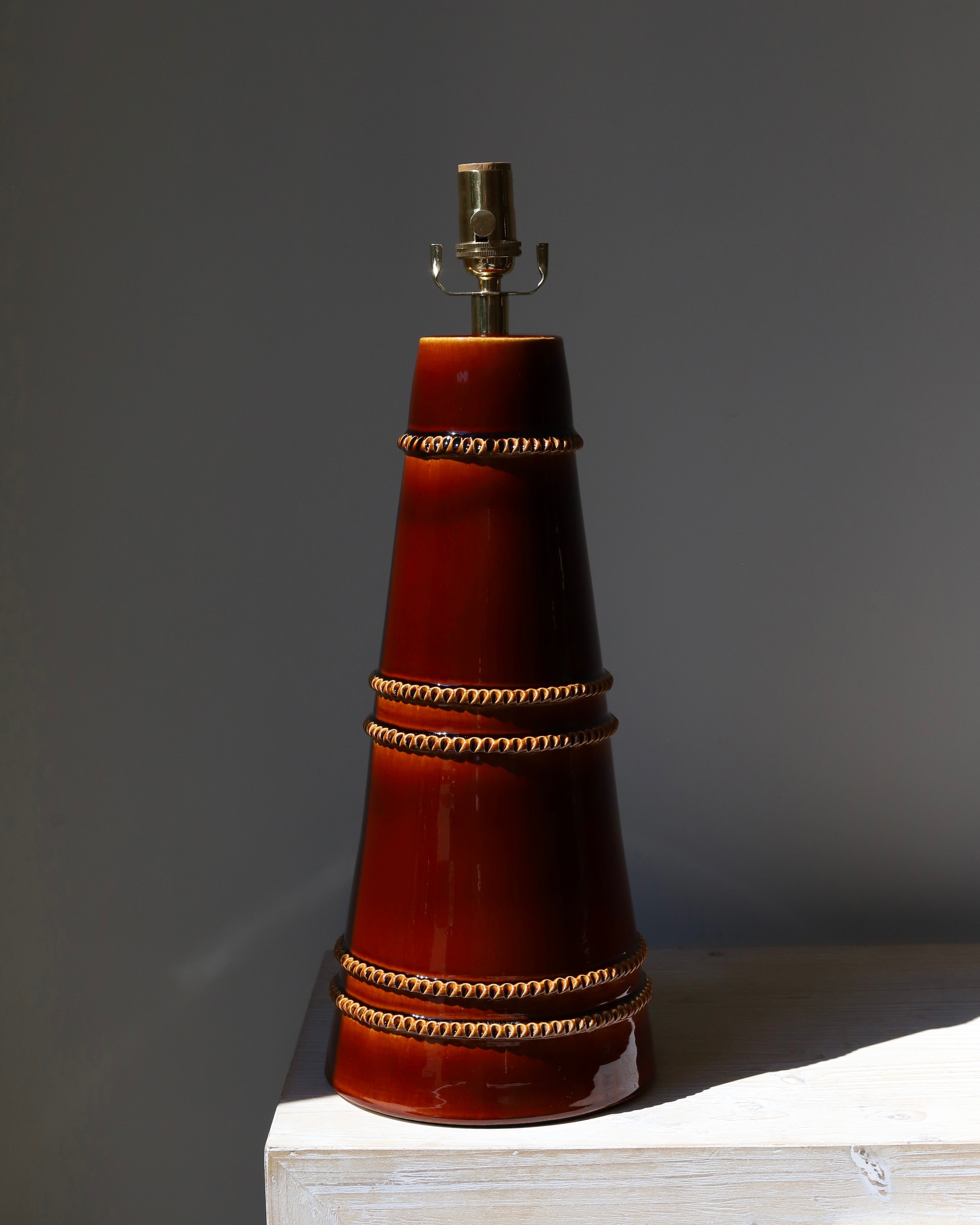 Hwang Bishop Amber Tanjier Large Ceramic Lamp Base