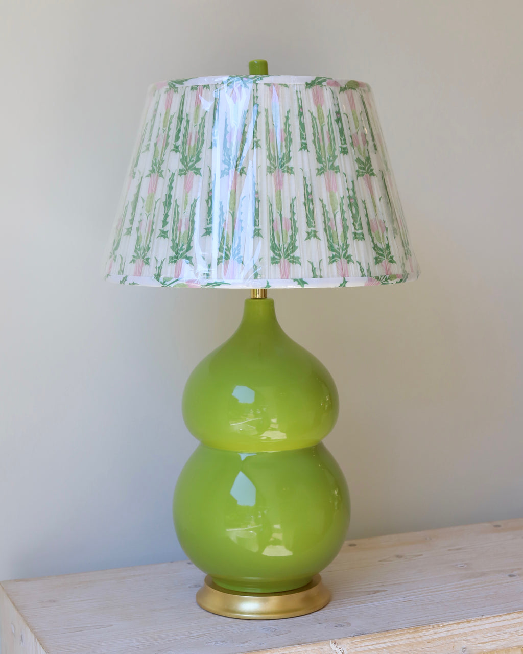 Hwang Bishop Lime Nanjing Ceramic Lamp Base