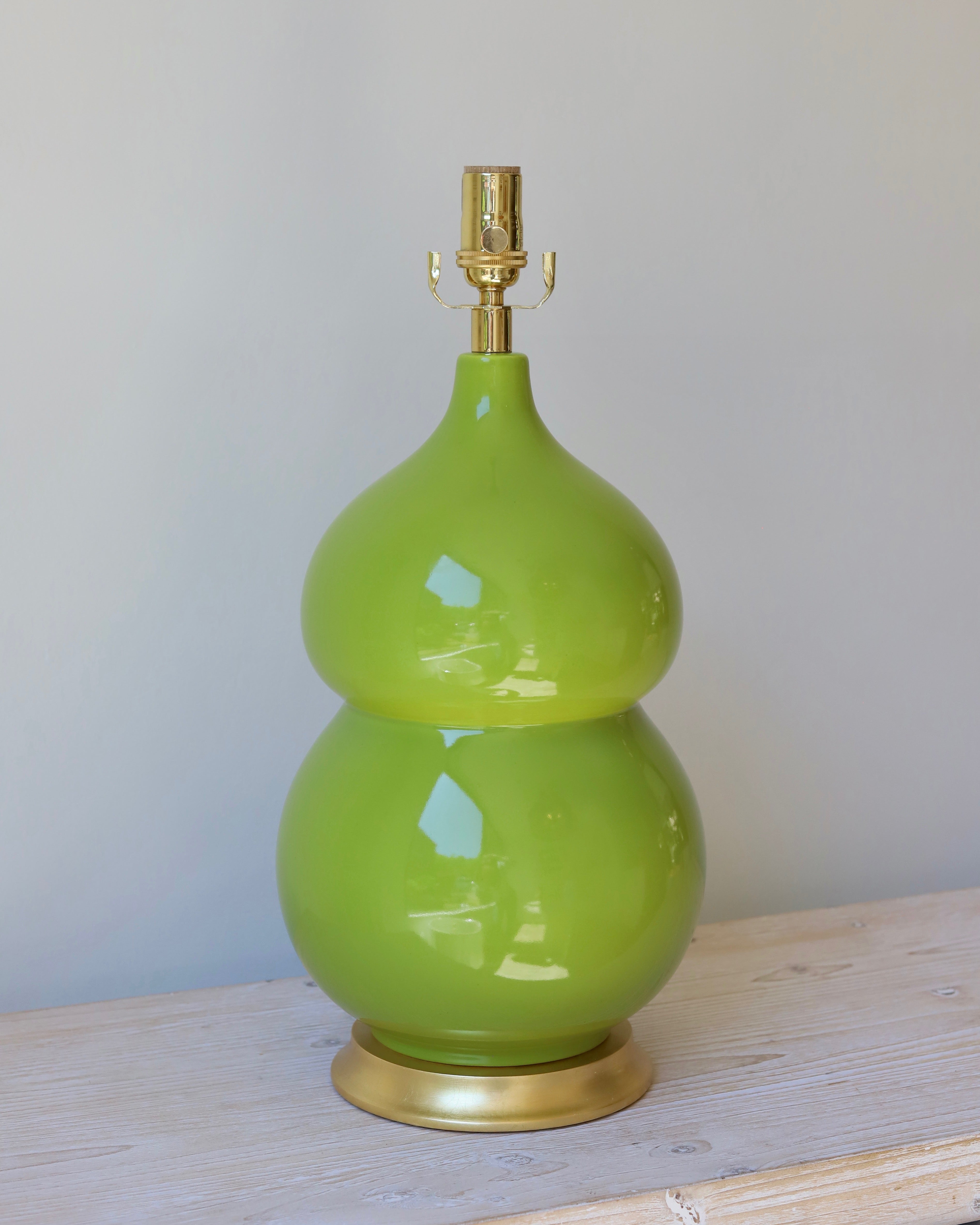 Hwang Bishop Lime Nanjing Ceramic Lamp Base